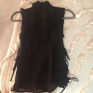 Black sheer top from Moschino Jeans